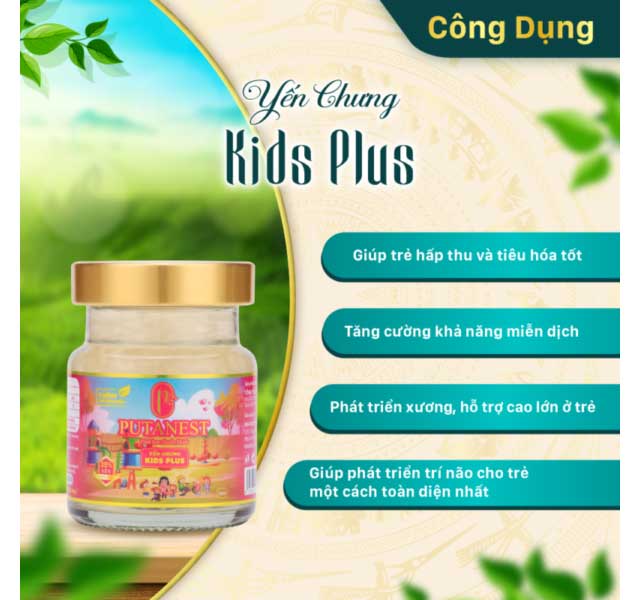 Hộp Thịnh Vượng 6 Hũ Yến Chưng Thượng Hạng Kids Plus 35%