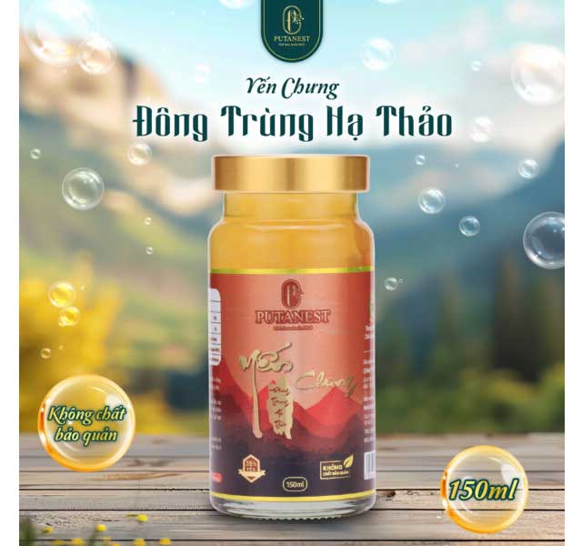 Yến Chưng Thượng Hạng Đông Trùng Hạ Thảo 150ml 35%