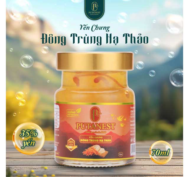 Yến Chưng Thượng Hạng Đông Trùng Hạ Thảo 35%